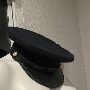 Vintage Fireman Uniform Hat Cap Lancaster Brand Retro